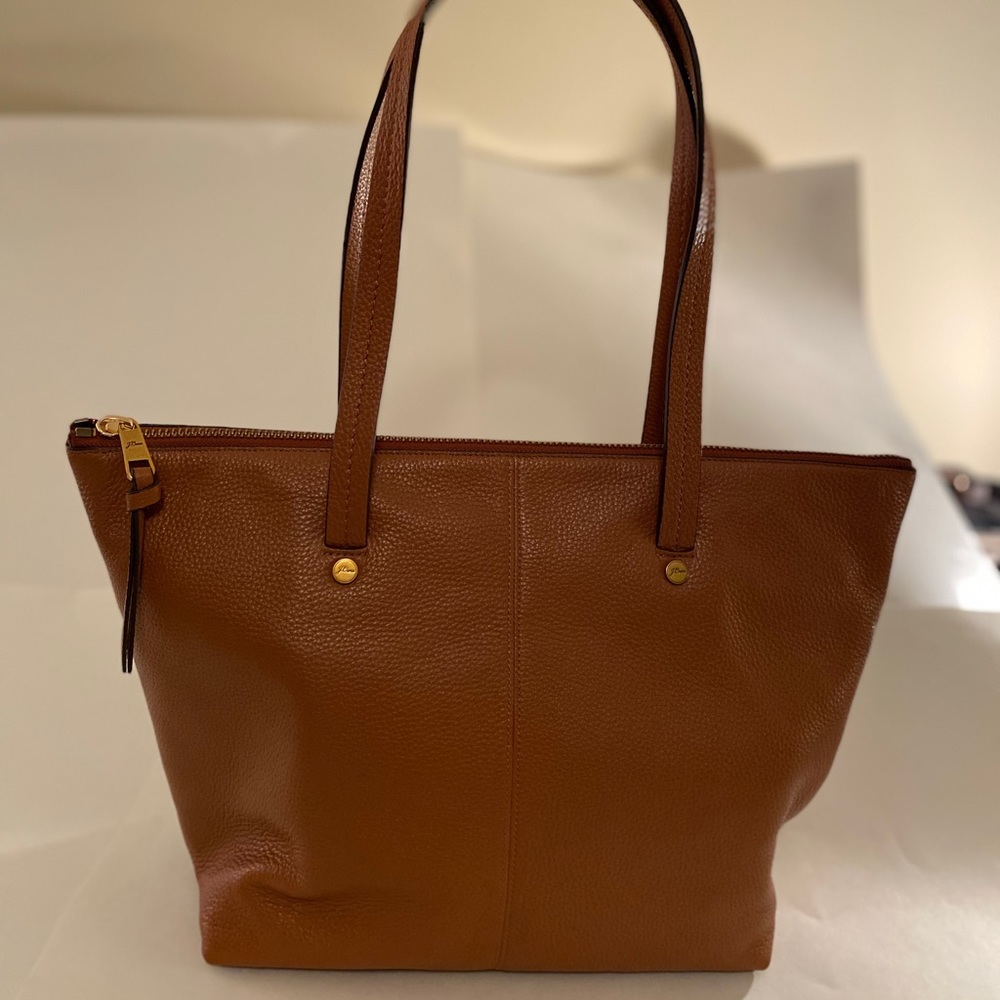 J. Crew Brown Leather Tote Bag